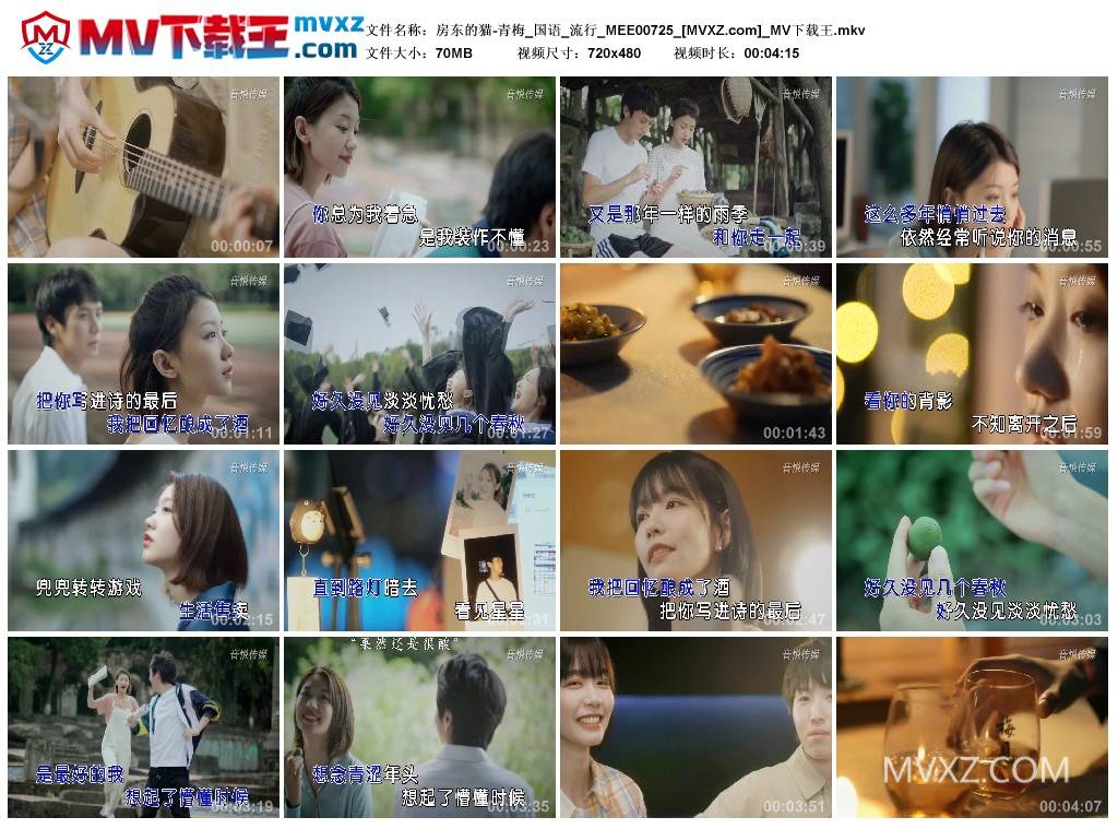 房东的猫-青梅_国语_流行_MEE00725